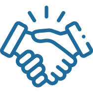 Icon of a handshake representing Immigration & Education Advisors in Australia. This highlights the commitment and expertise of IME Advisors in providing bespoked migration and visa services.