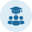 International students with graduation cap icon seeking help for work visa in Australia. This highlights the commitment and expertise of IME Advisors in providing bespoked migration and visa services.