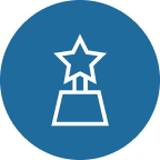 Icon of a trophy with a star, representing achievement in migration and Australian visa consultation services. This highlights the commitment and expertise of IME Advisors in providing bespoked migration and visa services.