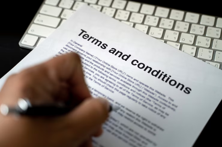 Terms and conditions icon representing client agreements for migration agent and visa consultant services in Australia. This highlights the commitment and expertise of IME Advisors in providing bespoked migration and visa services.